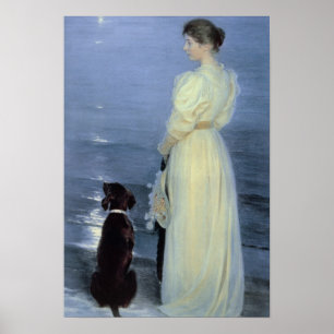 Summer Abend in Skagen Poster