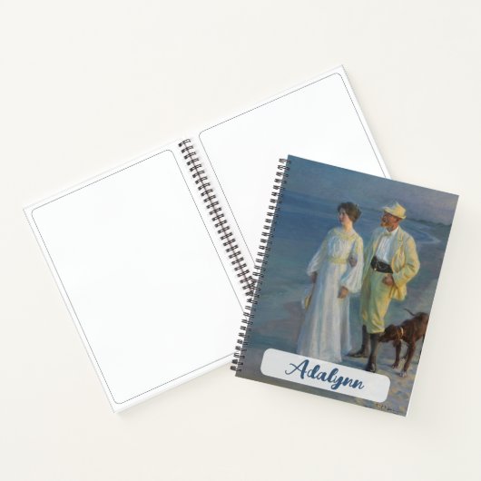 Summer Abend Peder Severin Krøyer Art Dänemark Notizblock (Innenseite)