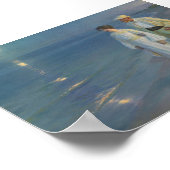 Summer Abend Peder Severin Krøyer Art Dänemark Poster (Ecke)