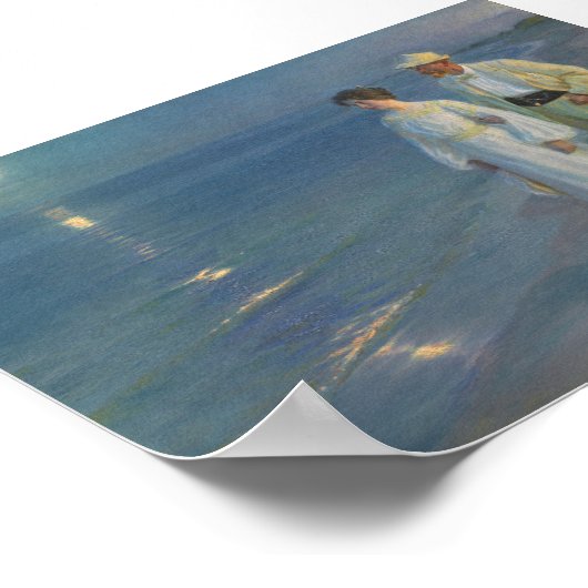 Summer Abend Peder Severin Krøyer Art Dänemark Poster (Ecke)