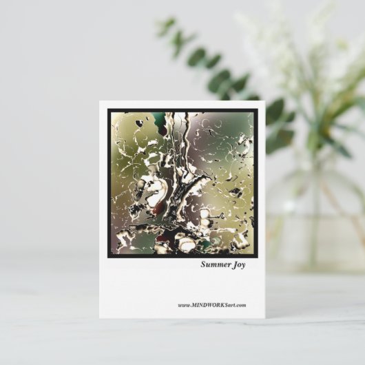 Summer Abend Postkarte (Stehend Vorderseite)