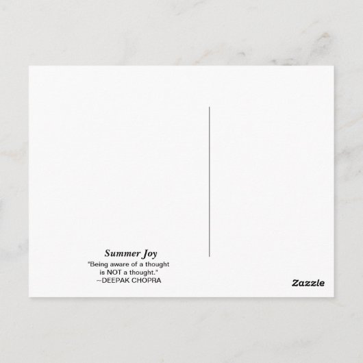 Summer Abend Postkarte (Rückseite)