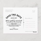 Summer Abend Sunset Sea Save the Date Postkarte (Rückseite)