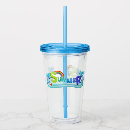 Summer Acrylic Tumbler Acryltrinkbecher (Vorderseite)