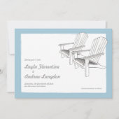 Summer Adirondacks Save the Date Einladung (Vorderseite)