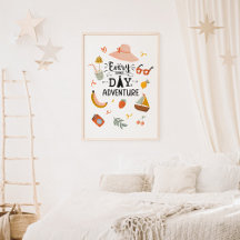 Summer Adventure Quote Colorful Kids Kinderzimmer
