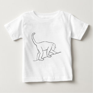 Summer-Affe, gehend Baby T-shirt