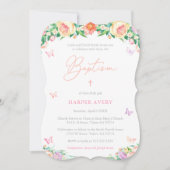 Summer Afternoon Girl Taufe Party Einladung (Vorderseite)