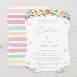 Summer Afternoon Girl Taufe Party Einladung
