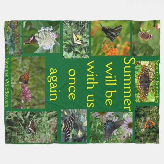 Summer Again Blanket Fleecedecke (Vorderseite (Horizontal))