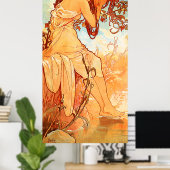Summer Alfons Mucha Art Nouveau Poster (Heimbüro)