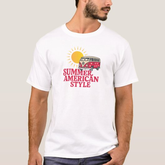 Summer American Style (Ver.2) T - Shirt Design (Vorderseite)