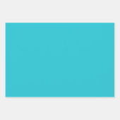 Summer Aqua Blue Fresh Beach Vibe Geschenkpapier Set (Vorderseite 3)