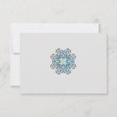 Summer Aquamarine | Antwortkarte RSVP Karte (Rückseite)