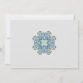 Summer Aquamarine | Brautdusche Einladung (Rückseite)