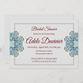 Summer Aquamarine | Brautdusche Einladung (Vorne/Hinten)