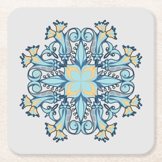 Summer Aquamarine | Pappuntersetzer Rechteckiger Pappuntersetzer (Vorderseite)