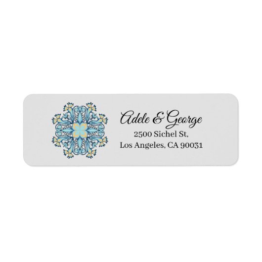 Summer Aquamarine | Rücksendeadresse (Vorne)