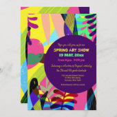 Summer Art Show Einladung (Vorne/Hinten)