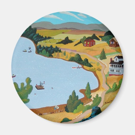 Summer at Lake George Magnet (Vorne)
