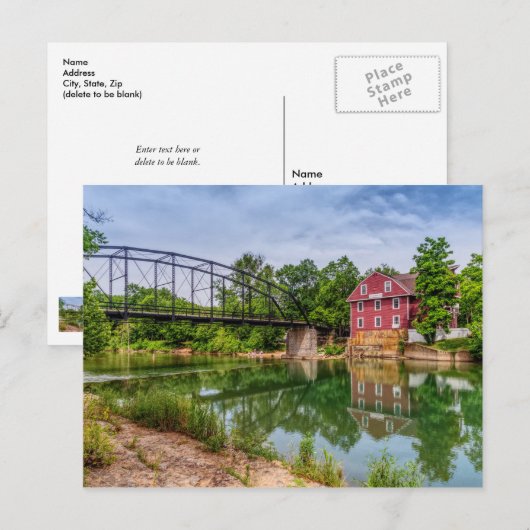 Summer at War Eagle Mill Postkarte (Vorne/Hinten)