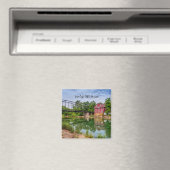 Summer at War Eagle Mill Square Magnet (In Situ (Geschirrspüler))