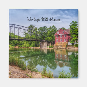 Summer at War Eagle Mill Square Magnet
