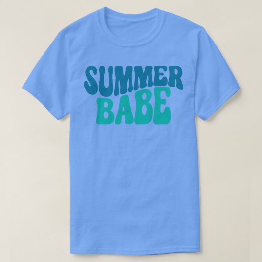 Summer Babe Fun Summer Beach Sand Surf Zitat 1 T-Shirt (Design vorne)