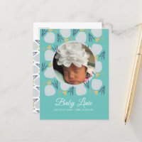 Summer Baby Beach Thema Border Foto Birth