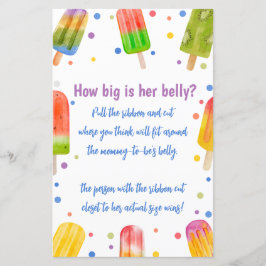 Summer Baby Dusche Spiel wie groß ist ihr Bauch