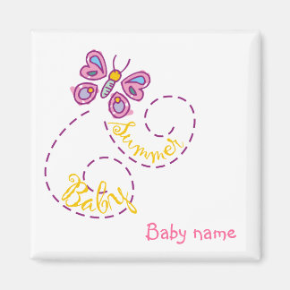 Summer Baby Magnet mit Baby-Namen