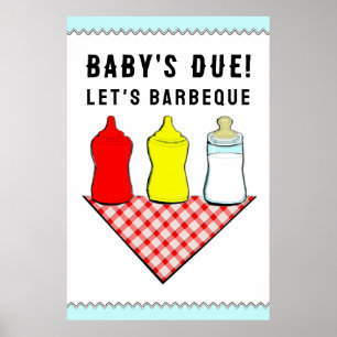 Summer Baby Shower GRILLEN Poster