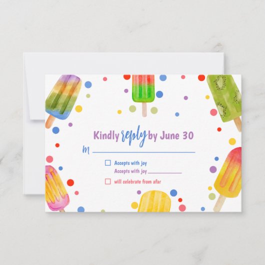 Summer Baby Shower UAWG Reply Umschließungskarte Dankeskarte (Vorderseite)