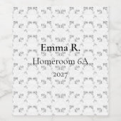 Summer Bachelorette Wine Labels - Minimallinien Weinetikett (Einzelnes Label)