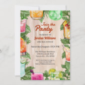 Summer Backyard Cocktail Party für Männer im Ruhes Einladung (Vorderseite)