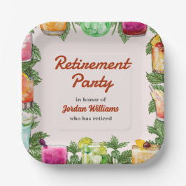 Summer Backyard Cocktail Party für Männer im Ruhes Pappteller