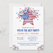 Summer Backyard GRILLEN 4. Juli Party Einladung (Vorderseite)