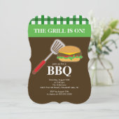 Summer Barbecue Cookout Einladung (Stehend Vorderseite)