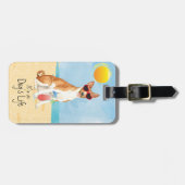 Summer Basenji Gepäcktag Gepäckanhänger (Vorderseite horizontal)