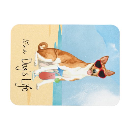 Summer Basenji Magnet (Horizontal)