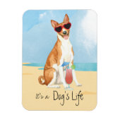 Summer Basenji Magnet (Vertikal)