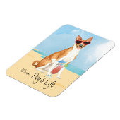 Summer Basenji Magnet (Linke Seite)