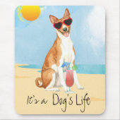 Summer Basenji Mouse Pad Mousepad (Vorne)