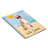 Summer Basenji-Notebook Notizblock (Rechte Seite)