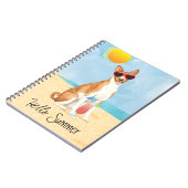 Summer Basenji-Notebook Notizblock (Linke Seite)