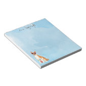 Summer Basenji Notepad Notizblock (angewinkelt)