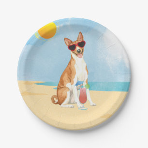 Summer Basenji Paper Teller