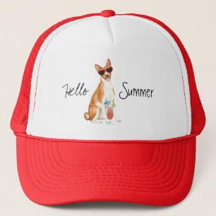 Summer Basenji Trucker Hat Truckerkappe