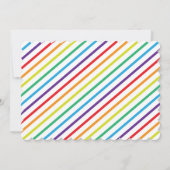 SUMMER Bash Typografie Rainbow Party Einladungen (Rückseite)