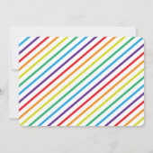 SUMMER Bash Typografie Rainbow Party Einladungen (Rückseite)